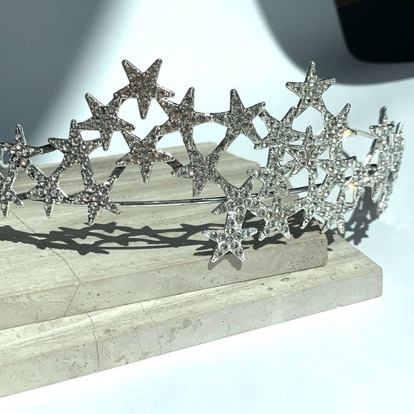 NEW~ Anthropologie Serefina Sparkly Celestial Special Occasion Tiara main image 9